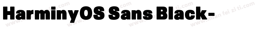 HarminyOS Sans Black字体转换
